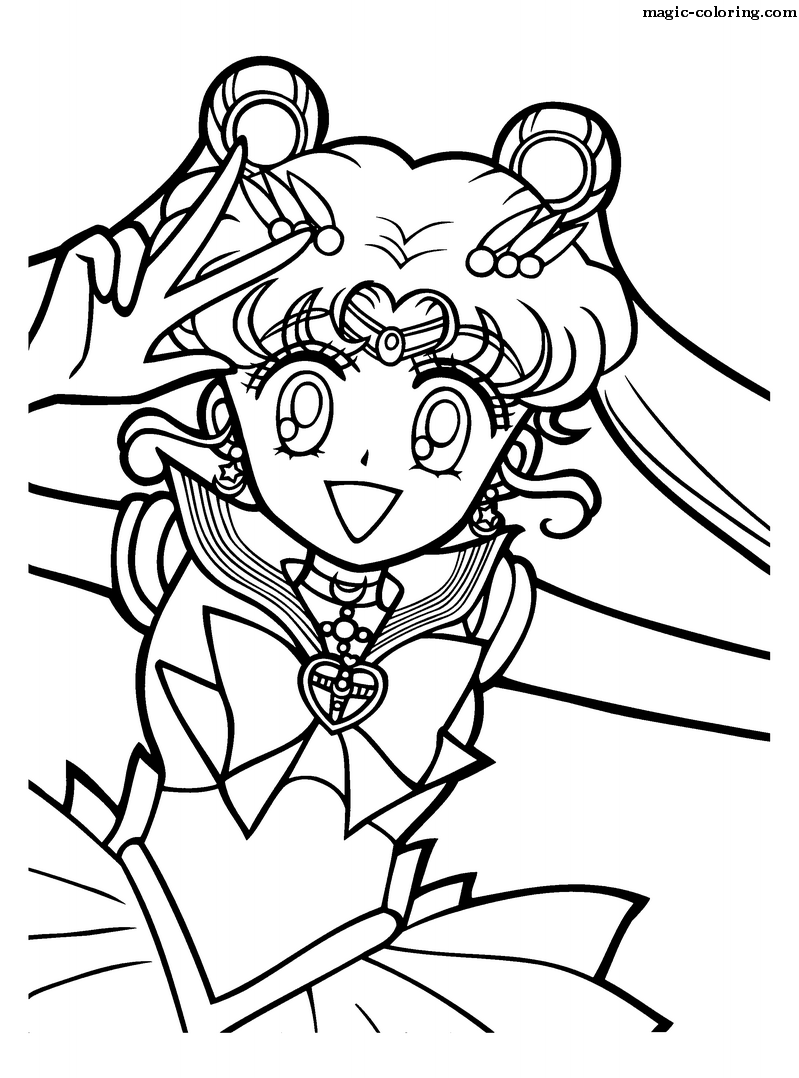Magic Coloring Sailor Uranus Coloring Page 2