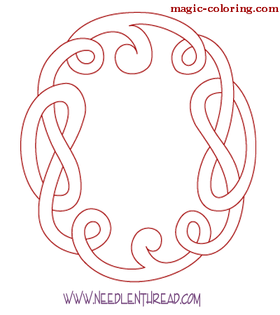 Celtic Monogram letter O Image