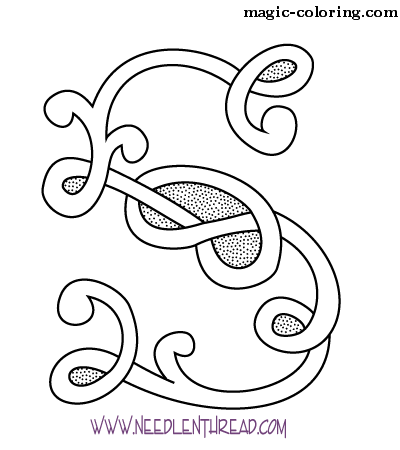 Celtic Monogram letter S Image