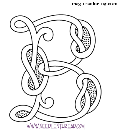 Celtic Monogram letter B Image