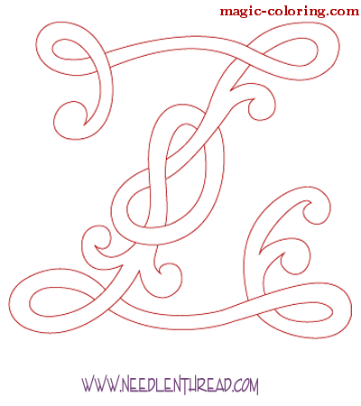 Celtic Monogram letter Z Image