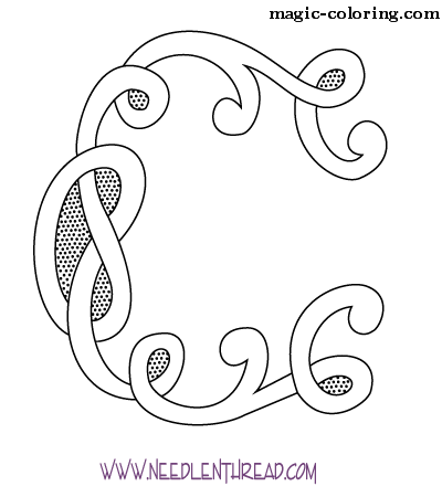 Celtic Monogram letter C Image