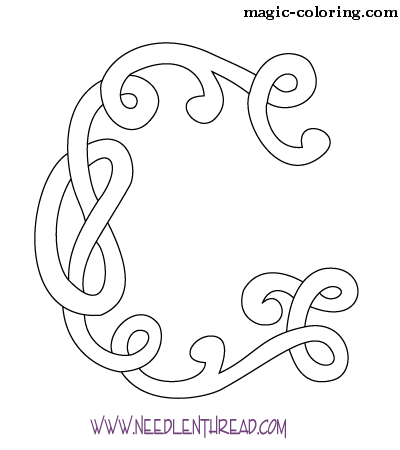 Celtic Monogram letter G Image