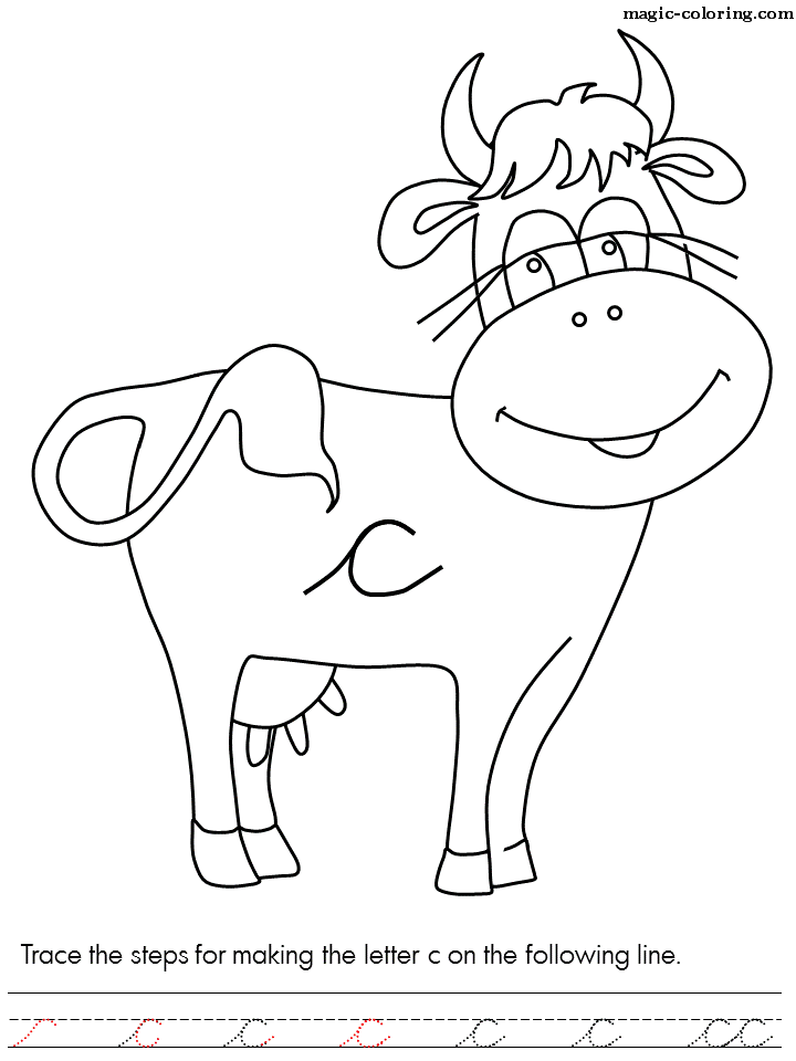 C for Happy Cow