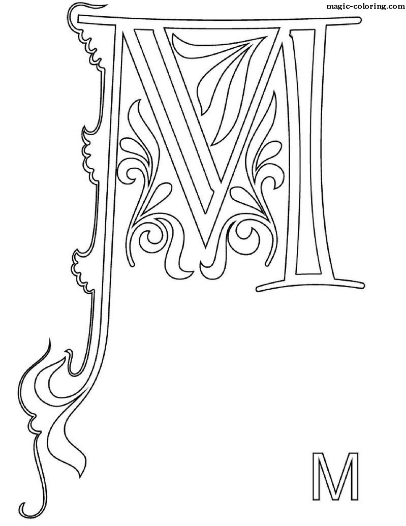 Monogram for letter M