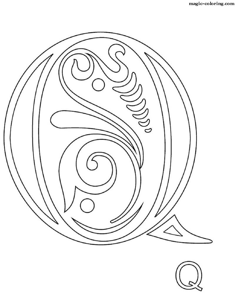 Monogram for letter Q