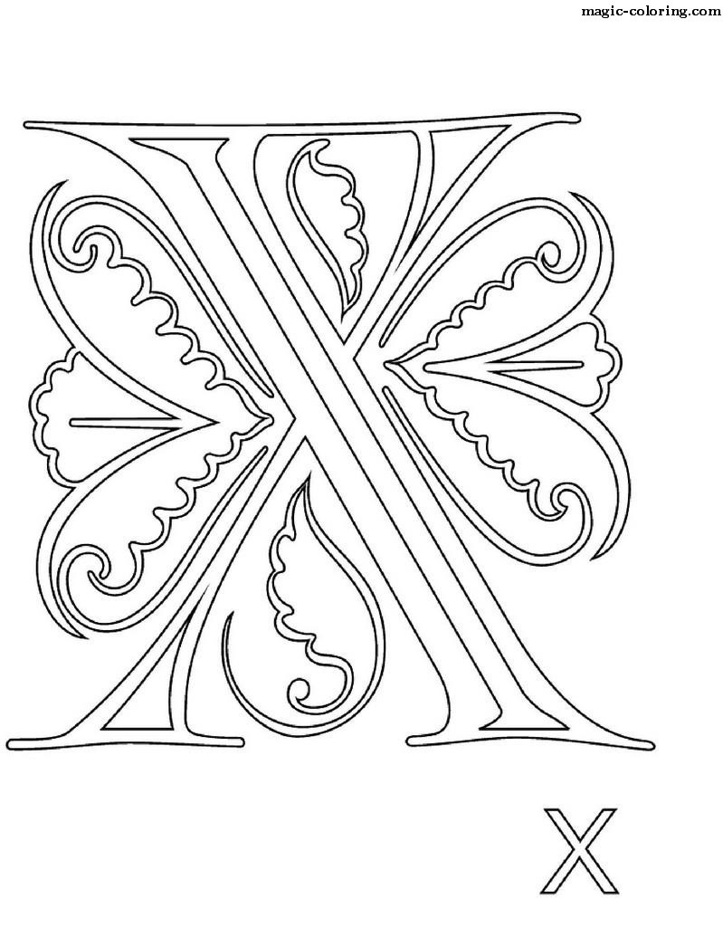 Monogram for letter X