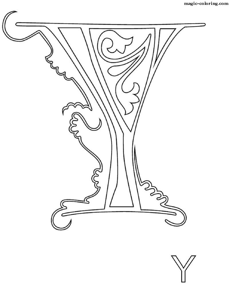 Monogram for letter Y