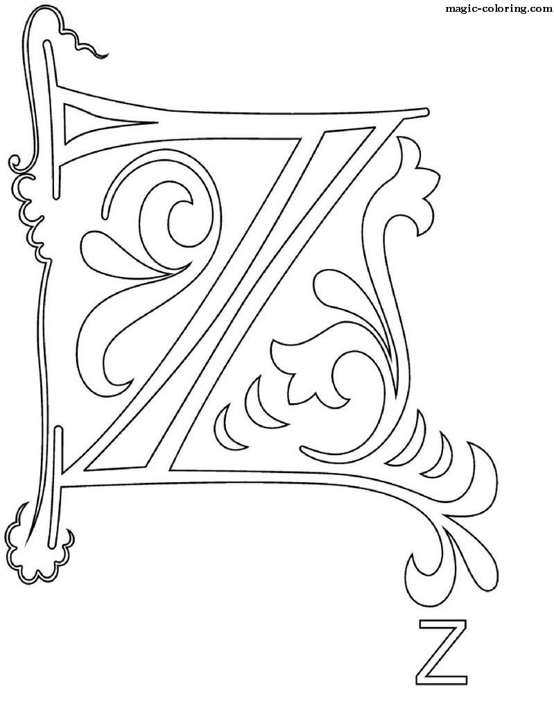 Monogram for letter Z