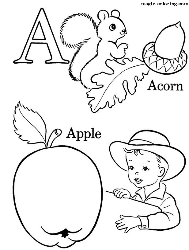 A for Acorn and Apple