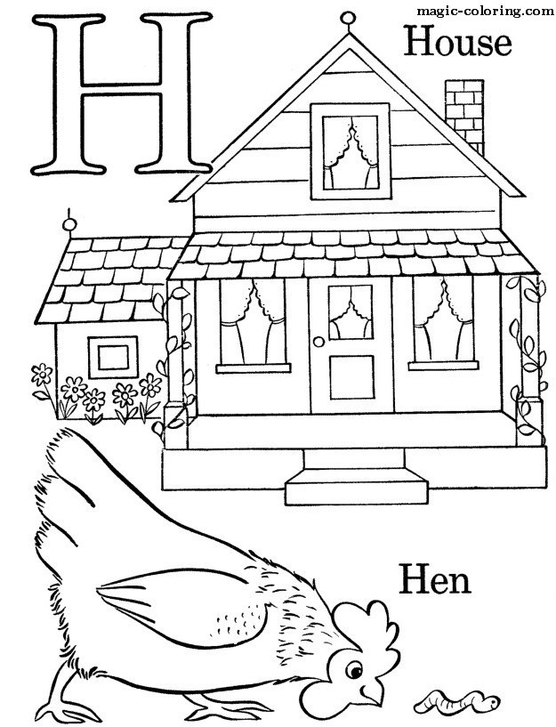 H for House And Hen