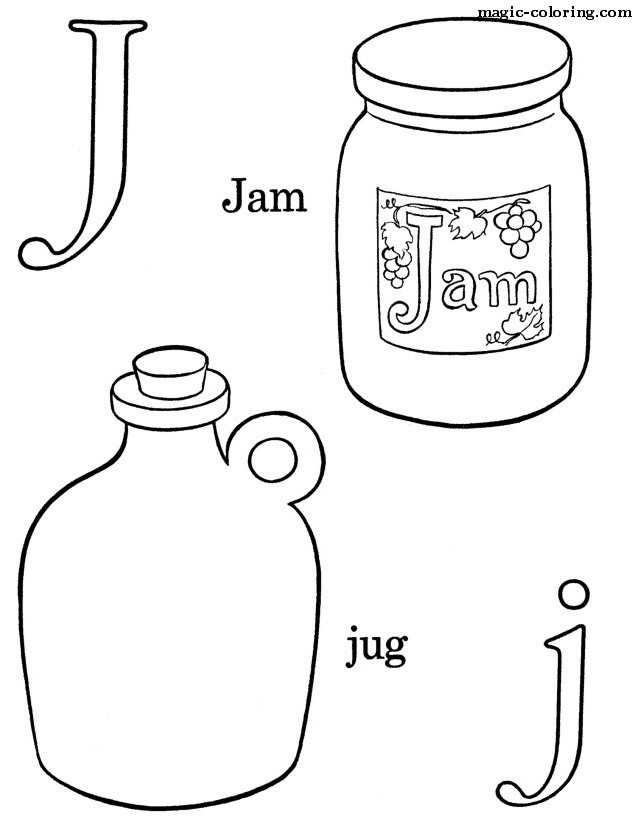 J for Jam and Jug