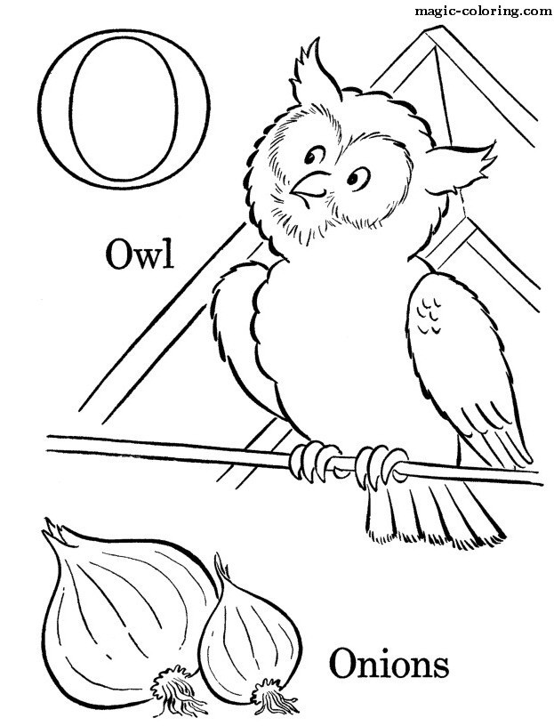 O for Owl and Onions