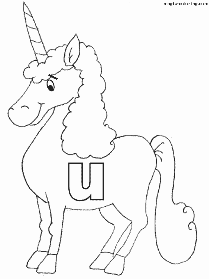 U for Happy Unicorn