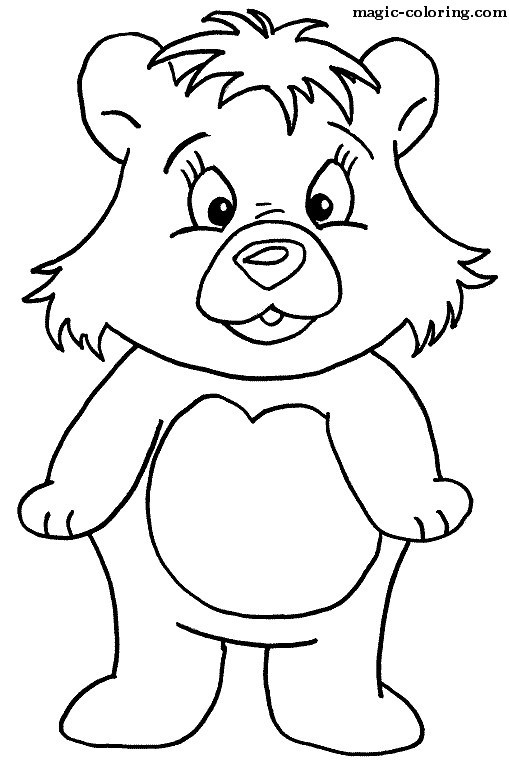 Cartoon Bear Baby Posing