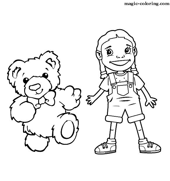 Teddy Bear with Girl