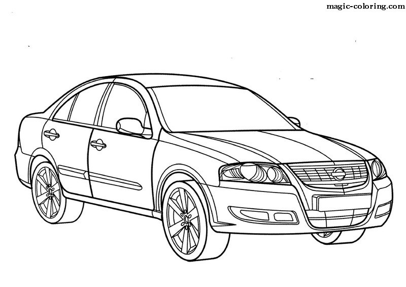 6300 Nissan Car Coloring Pages  Best HD