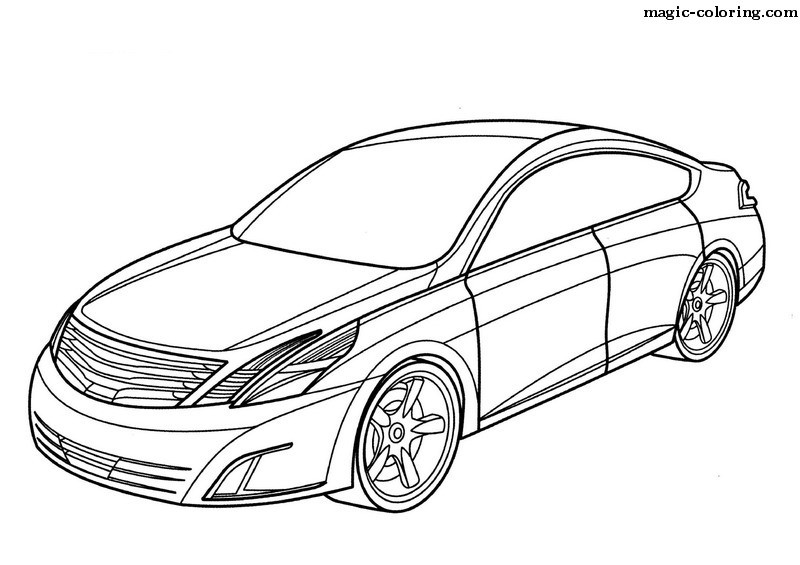 MAGICCOLORING  Nissan cars coloring pages
